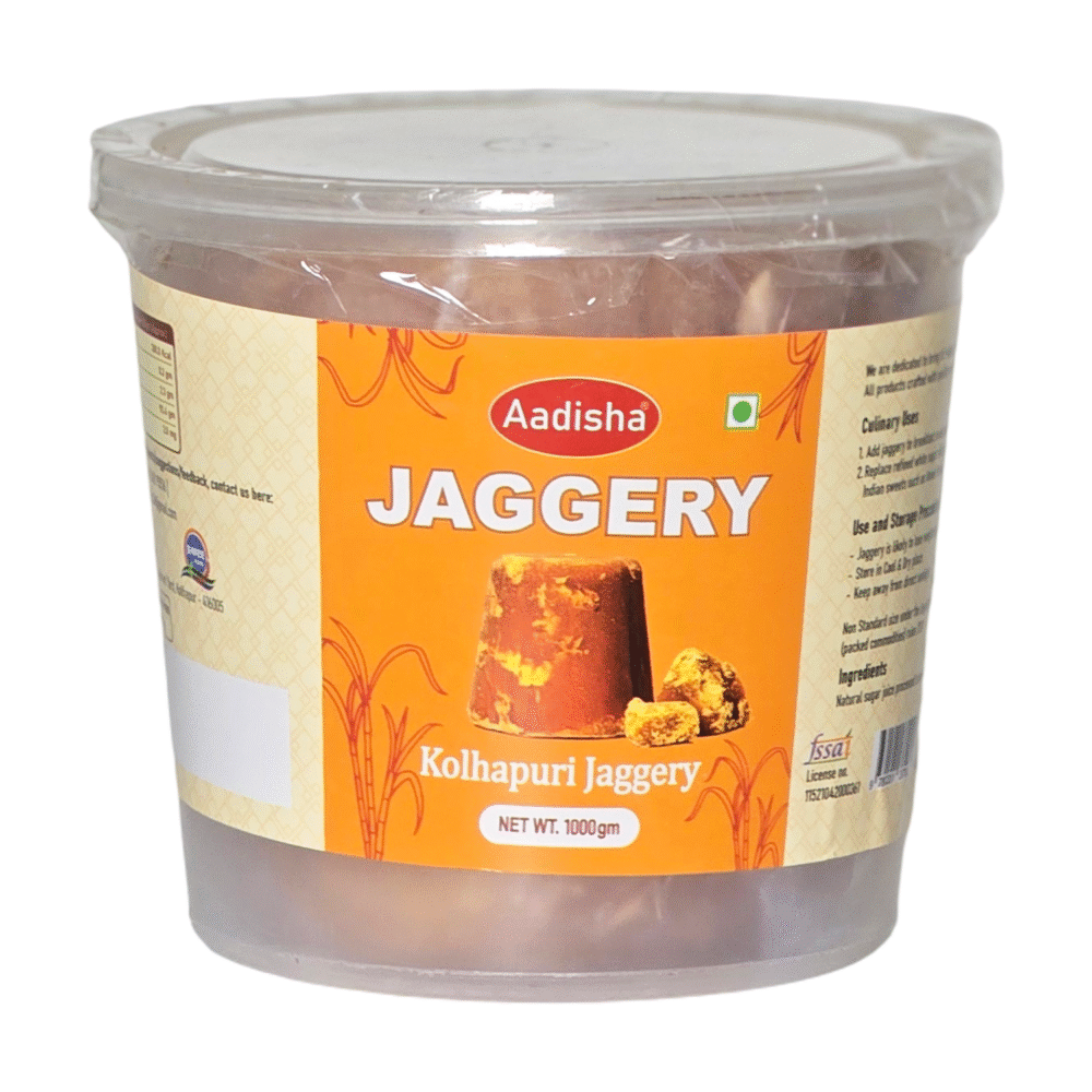 Aadisha Jaggery Block 900g | Chemical-Free, Unrefined, Iron-Rich Natural Sweetener, Preservative-Free, Traditional Stirred Gud | Nutrient-Rich, Authentic Taste